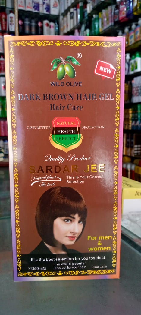 Sardar Jee Black Hair Color Gel SARDAR JEE EASY DYEING COLOURING GEL + OIL 2 BOTTLES 1000 ML