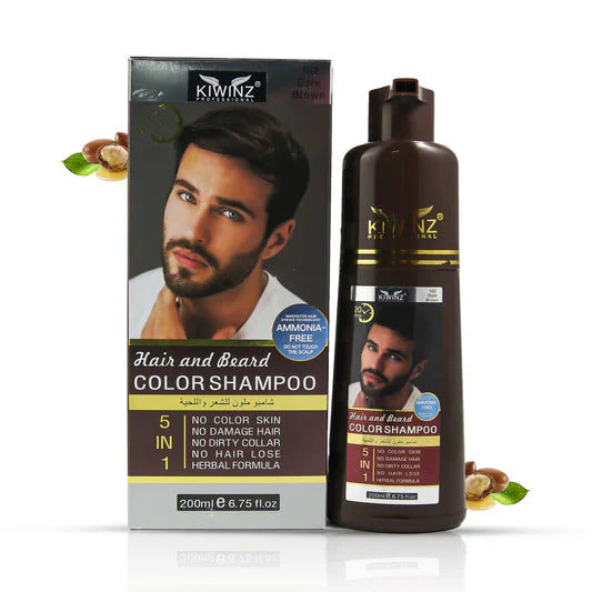 Product details of Kiwinz Hair Color Shampoo | Argan Oil Extract | For Men & Women | 5 In 1