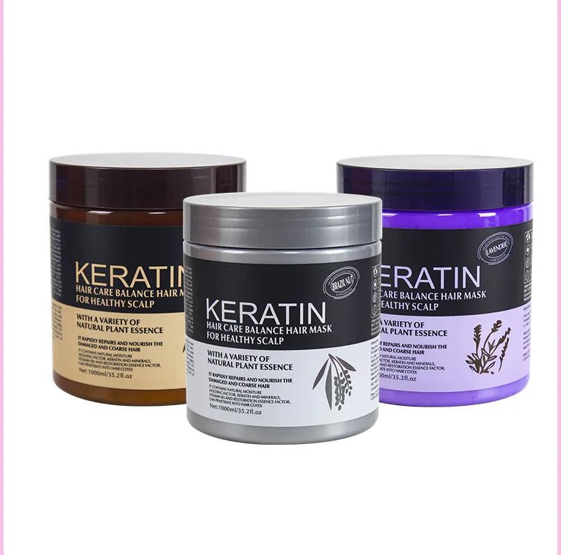 Keratin Hair Care Mask Keratin Hair Treatment for Healthy Scalp Smooth Shiny Frizz Free Hair – 500 ml