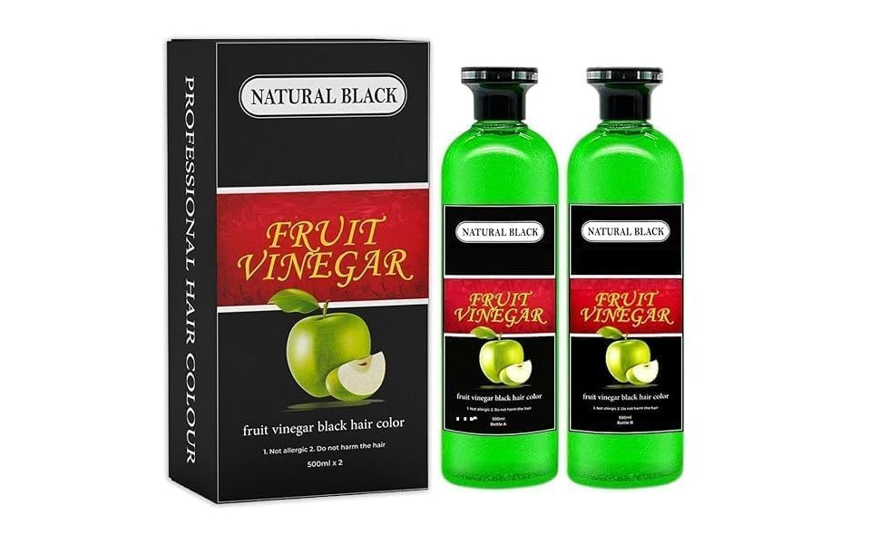 Fruit Vinegar Hair Color Shampoo Natural Hair Color Dye for Black Hair-1000ml