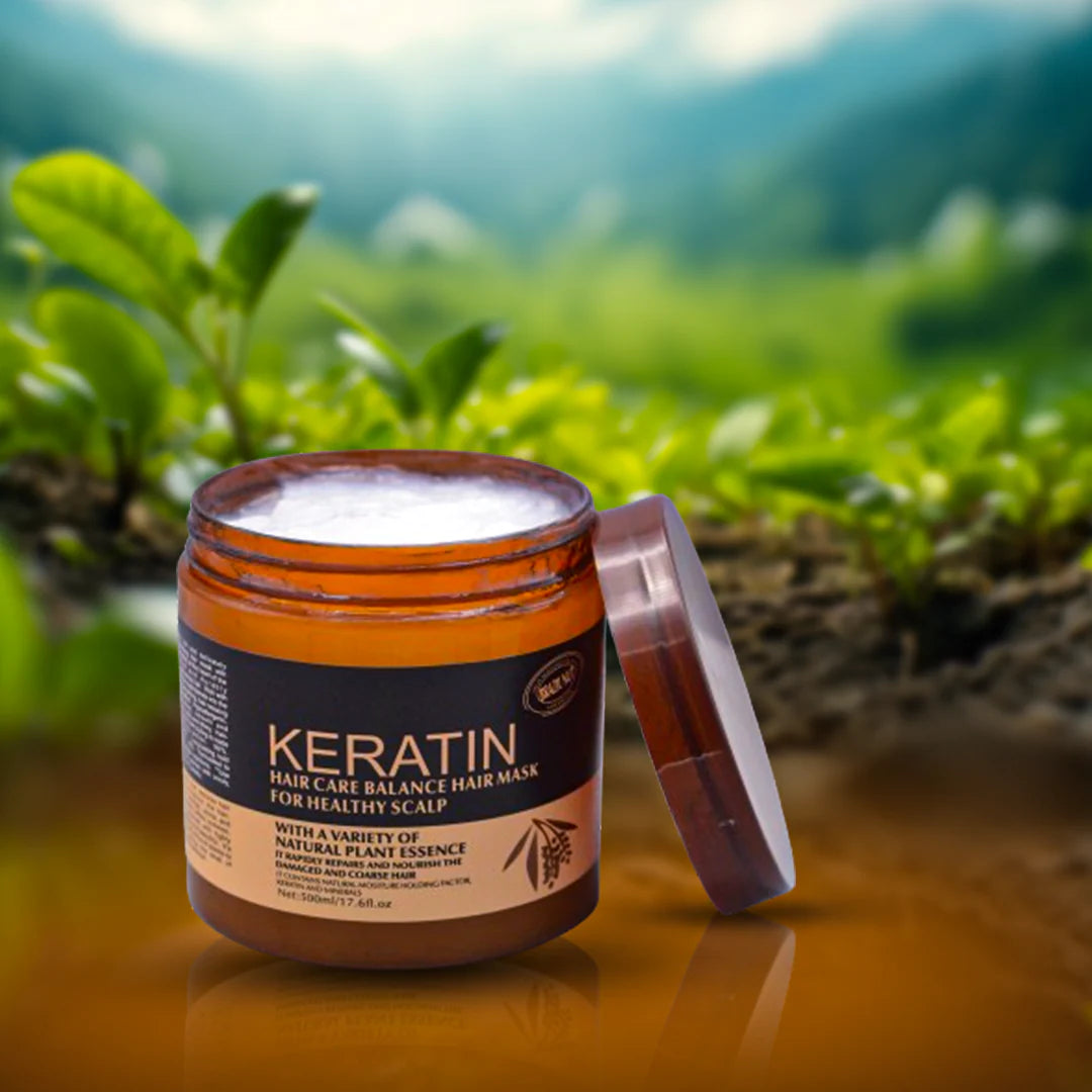 Keratin Hair Care Mask Keratin Hair Treatment for Healthy Scalp Smooth Shiny Frizz Free Hair – 500 ml
